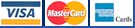 Visa, Mastercard, American Express